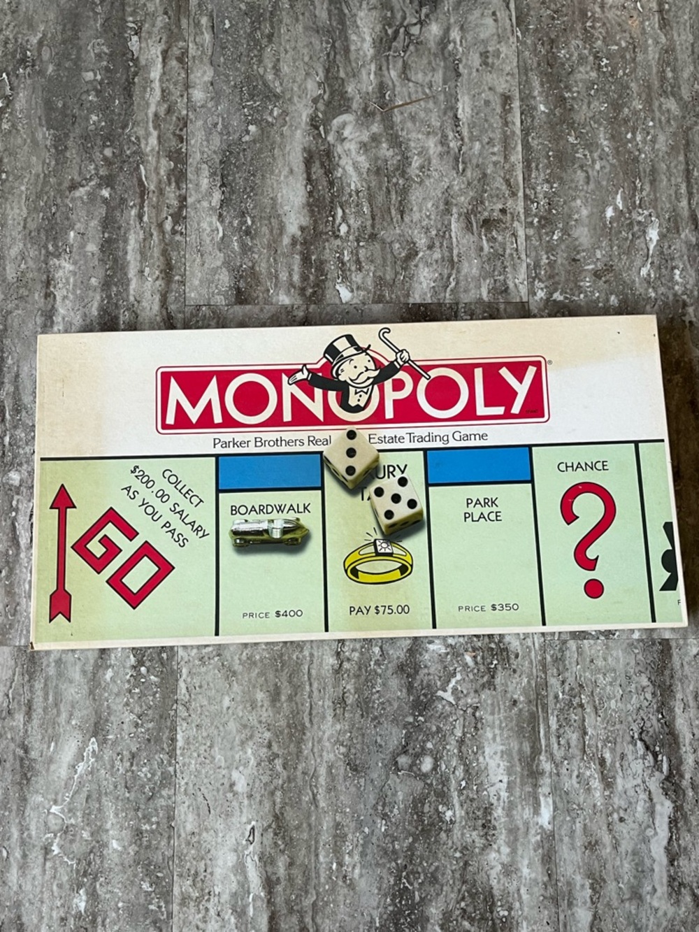 Monopoly Classic Board Game - Vintage-Inspired Beige and Red